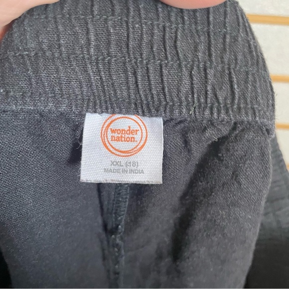 XXL 16 Girl’s Linen Shorts Black Pockets Elastic Waist Fit‎ Women’s Small WN EUC - Picture 3 of 5